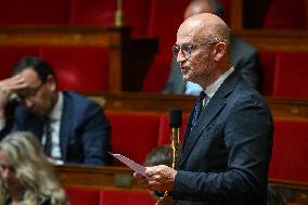 Questions to the government at the National Assembly in Paris FA