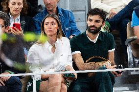 2025 French Open - Celebrities In Stand Day 4 NB