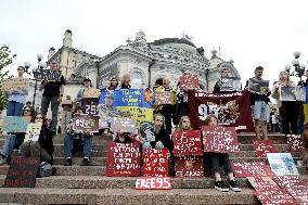 Dont Stay Silent! Captivity Kills rally in Kyiv