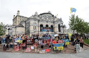 Dont Stay Silent! Captivity Kills rally in Kyiv
