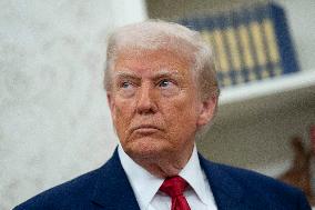 Trump Participates in a Swearing-In Ceremony for Jeanine Pirro