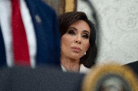 Trump Participates in a Swearing-In Ceremony for Jeanine Pirro