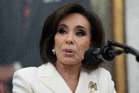 Trump Participates in a Swearing-In Ceremony for Jeanine Pirro