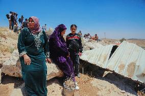 Demolishing Home and Barn in Hebron - West Bank