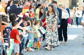 Spanish Royals Visit Guadalupe Village - Spain