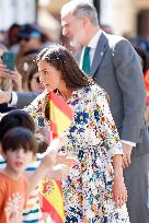 Spanish Royals Visit Guadalupe Village - Spain