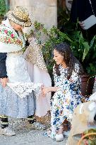 Spanish Royals Visit Guadalupe Village - Spain
