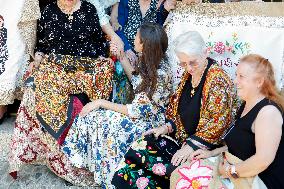 Spanish Royals Visit Guadalupe Village - Spain