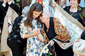 Spanish Royals Visit Guadalupe Village - Spain