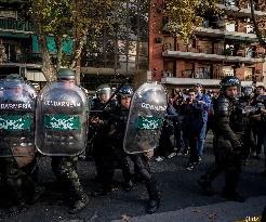 Retirees Protest Clashes With Police Outside National Congress - Buenos Aires