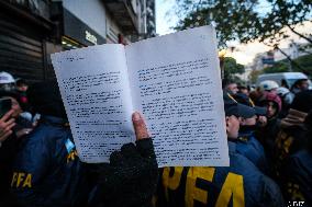 Retirees Protest Clashes With Police Outside National Congress - Buenos Aires