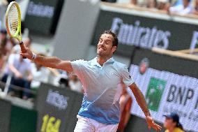 French Open - Richard Gasquet Gets Commemorative Trophy