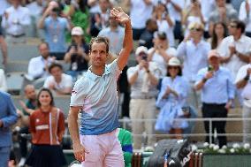 French Open - Richard Gasquet Gets Commemorative Trophy