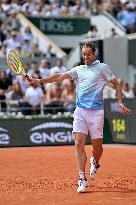 French Open - Richard Gasquet Gets Commemorative Trophy