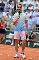 French Open - Richard Gasquet Gets Commemorative Trophy