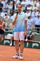 French Open - Richard Gasquet Gets Commemorative Trophy