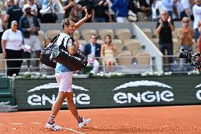 French Open - Richard Gasquet Gets Commemorative Trophy