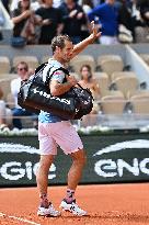 French Open - Richard Gasquet Gets Commemorative Trophy
