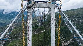 Tianmen Grand Bridge Construction - China