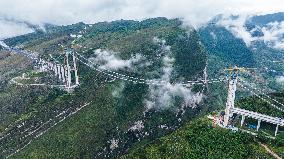 Tianmen Grand Bridge Construction - China