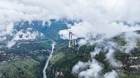 Tianmen Grand Bridge Construction - China
