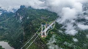 Tianmen Grand Bridge Construction - China