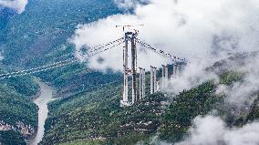 Tianmen Grand Bridge Construction - China