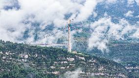 Tianmen Grand Bridge Construction - China
