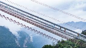 Tianmen Grand Bridge Construction - China