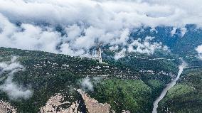 Tianmen Grand Bridge Construction - China