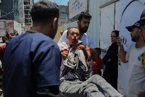 Israel Strikes Nuseirat Refugee Camp - Gaza