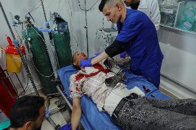 Israel Strikes Nuseirat Refugee Camp - Gaza
