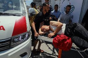 Israel Strikes Nuseirat Refugee Camp - Gaza