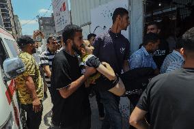 Israel Strikes Nuseirat Refugee Camp - Gaza