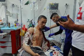 Israel Strikes Nuseirat Refugee Camp - Gaza