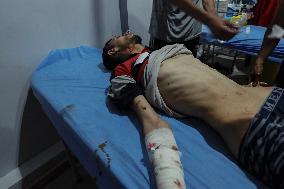 Israel Strikes Nuseirat Refugee Camp - Gaza