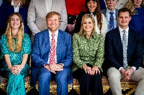 Queen Maxima And King Willem-Alexander At The Uitblinkerslunch - The Hague