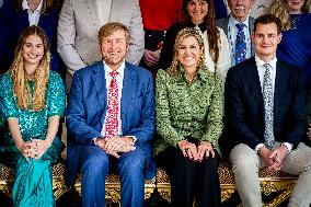 Queen Maxima And King Willem-Alexander At The Uitblinkerslunch - The Hague
