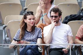 2025 French Open - Celebrities In Stand Day 5 NB