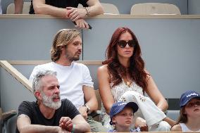 2025 French Open - Celebrities In Stand Day 5 NB