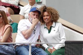 2025 French Open - Celebrities In Stand Day 5 NB