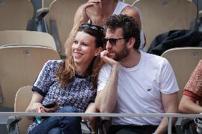 2025 French Open - Celebrities In Stand Day 5 NB