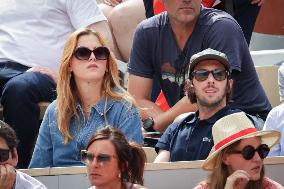 2025 French Open - Celebrities In Stand Day 5 NB
