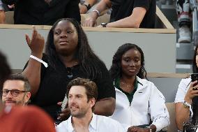 2025 French Open - Celebrities In Stand Night 5 NB