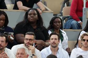 2025 French Open - Celebrities In Stand Night 5 NB