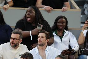 2025 French Open - Celebrities In Stand Night 5 NB