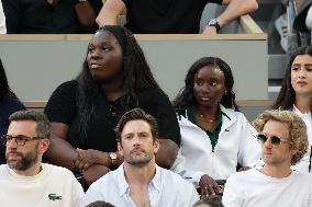 2025 French Open - Celebrities In Stand Night 5 NB