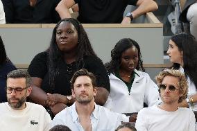 2025 French Open - Celebrities In Stand Night 5 NB
