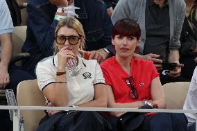 2025 French Open - Celebrities In Stand Night 5 NB