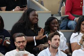 2025 French Open - Celebrities In Stand Night 5 NB